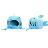 Shark Cat House with Removable Bed Cushion