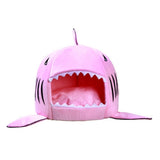 Shark Cat House with Removable Bed Cushion